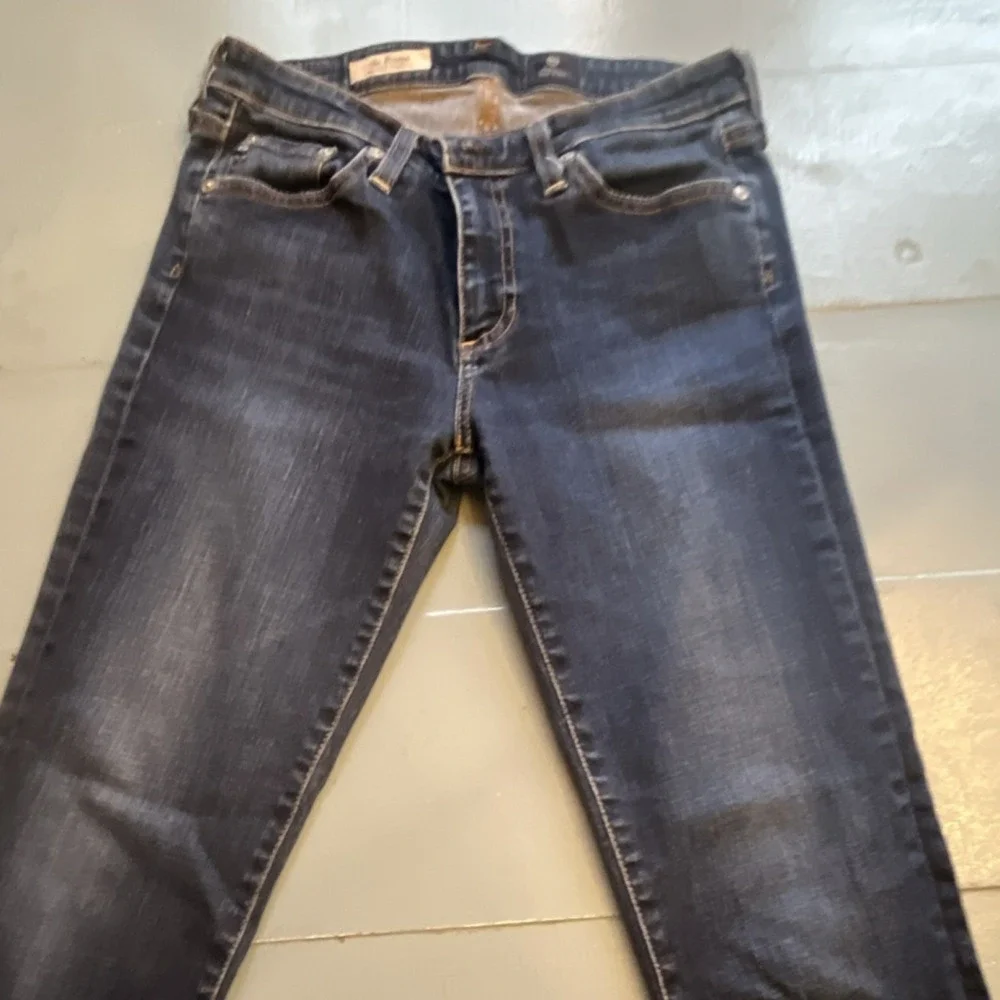 AG Prima Jeans 27R Mid Rise Cigarette Dark Wash USA Made Adriano‎ Goldschmied
